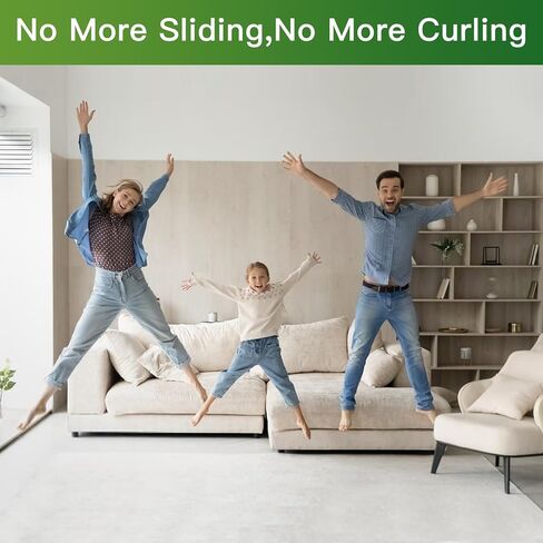 12+2PCS Non Skid Rug Backing for Hardwood Floors and Tiles,Reusable and Washable Non Slip Rug Pads,Rug Tape Hardwood Floor No Damage,Home Decor Apartment Essentials Carpet Tape for Area Rugs in Kuwait