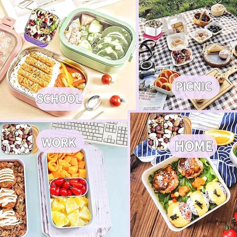 6Pack 6oz Stainless Steel Snack Containers for Kids, Easy Open Leak Proof Metal Toddler Snack Containers with Silicone Lids, Stackable Metal Toddler Lunch Box for Daycare, School and Travel in Saudi Arabia