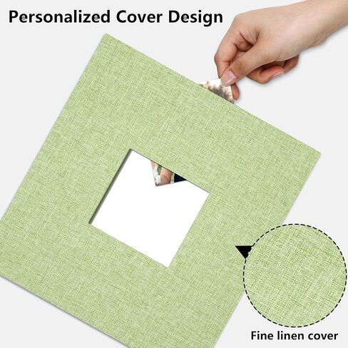 Vienrose Photo Album 4X6 60 Pockets, Linen Scrapbook Photo Album, 3 Ring Binder Album with 40 Scrapbook Pages, and 20 Self-Adhesive Pages, Travel Family Wedding (Beige) in Kuwait