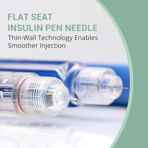 Pen Needles 32g 4mm Ultra Fine, Diabetic Needles for Insulin Injections, Compatible with Most Diabetes Pens, 100 Count 4mm x 32G (5/32") in Kuwait