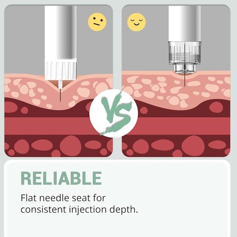 Pen Needles 32g 4mm Ultra Fine, Diabetic Needles for Insulin Injections, Compatible with Most Diabetes Pens, 100 Count 4mm x 32G (5/32") in Kuwait
