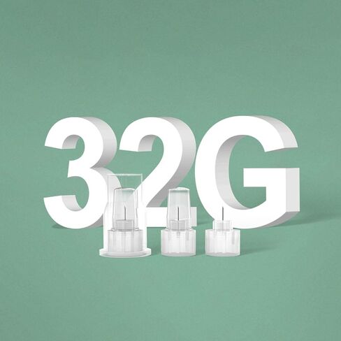 Pen Needles 32g 4mm Ultra Fine, Diabetic Needles for Insulin Injections, Compatible with Most Diabetes Pens, 100 Count 4mm x 32G (5/32") in Kuwait