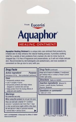 Aquaphor Healing Ointment Advanced Therapy Skin Protectant, Dry Skin Body Moisturizer, 0.35 Oz Tube, Pack of 2 in Saudi Arabia