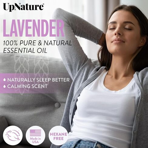 UpNature Calm Essential Oil Roll On - 100% Natural Relaxation Stress Relief Aromatherapy - Self Care Gifts for Women in Kuwait