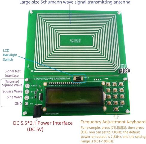 Schumann Generator,Schumann Resonance Generator, 7.83Hz Frequency Generator,Ultra-Low Frequency Pulse Generator Resonator,Schumann Wave Enhancer-Nature's Frequency in Saudi Arabia