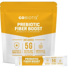 GOBIOTIX Fiber Supplement - Prebiotic Soluble Fiber Powder, Supports Gut Health and Digestive Regularity - Gummies Alternative - Gluten & Sugar Free, Keto, Vegan - 1 Scoop Daily, 35 Servings (1 Pack)