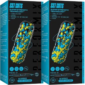 PERFORMIX - SST Cuts - Thermogenic with CLA - Energy, Focus & Mood - Metabolism Support - Hunger Control - Nootropic - Pre Workout - Men & Women - 160 Servings - 2 Pack