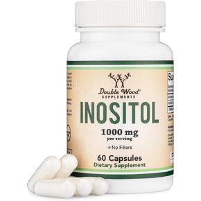 Inositol Capsules (Myo Inositol) 1000mg Health Support for Women (60 Count)(No Fillers, Vegan Safe, Gluten Free) by Double Wood