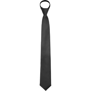 Ties for Boys Adjustable Boys Zipper Tie Pretied Kids School Ties Solid Color Necktie for Wedding Party Graduation