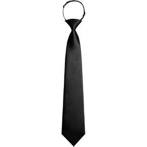 Ties for Boys Pre-Tied Kids Tie Solid Color School Ties Adjustable Kids Necktie for Wedding Party Graduation