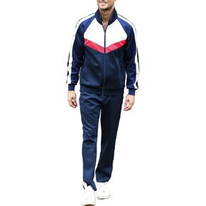 Men's Tracksuits Set 2 Piece Athletic Full Zip Track Suits Workout Jogging Sweatsuit Sets for Men