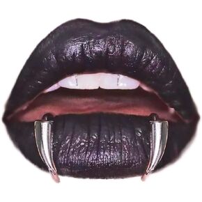 Wolf Teeth Non Piercing Labret Stainless Steel Polishing Lip Jewelry Ring Fashion Trend Personalized Fangs