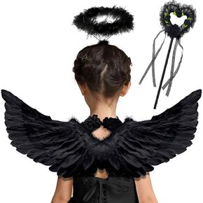 Angel Wings, Angel Wings Adult Angel Wings and Halo for Women Kids Girls Christmas Halloween Fancy Dress Costume