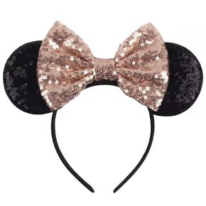 Green Mouse Ears Headband, Sequin Christmas Mice Ears, Christmas Candy, Hairband for Girls and Women