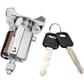 Ignition Switch Lock Cylinder & Left Driver Side Door Lock Cylinder Compatible with Kia 2011-2015 Optima ǀ Kia 2013-2017 Rio, Replaces #81900-1WK00, 81970-2TA00