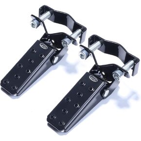 Universal Motorcycle Foot Pegs: Bike Footpegs Folding Pedal Fit for Mini Bike ATV UTV Go Karts，Fashion Black