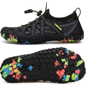 UBFEN Water Shoes for Kids Boys Girls Aqua Socks Barefoot Beach Sports Swim Pool Quick Dry Lightweight Toddler Little Big Kid