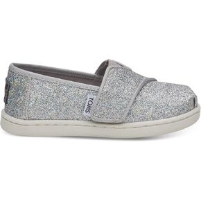 TOMS Women's Silver Iridescent Glimmer Tiny Classics 10011457 Loafer