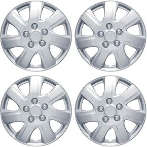 BDK Hubcaps Wheel Covers For (2006-2014) Toyota Camry 16 Inch Hubcaps Set Of 4, Snap-on Direct OEM Replacement For Toyota Camry Hubcaps 16 Inch Wheel Covers Impact-Resistant High Durability