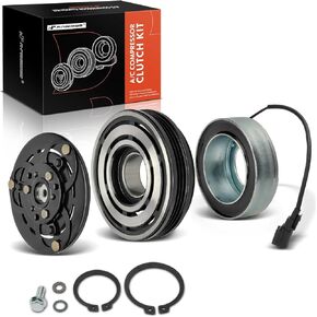 A-Premium Air Conditioner AC Compressor Clutch Kit Compatible with Volvo XC60 2015-2016, S60 2013-2016, S60 Cross Country 2016, XC70 2016, V60 2015-2016, V60 Cross Country 2015-2016, 2.5L
