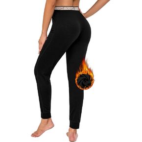 Little Donkey Andy Women's Wool Base Layer,Thermal Underwear Bottoms Winter Long Johns Pants,Quick Dry Wicking