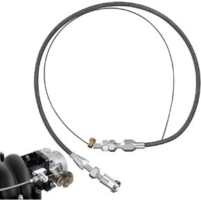 24" Universal Automotive Throttle Cable Kit | Adjustable Cable with Stainless Steel Housing | Compatible with Various Vehicles | Durable and Reliable Replacement Part