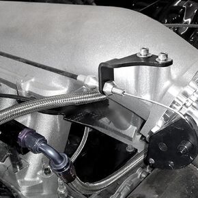 Compatible with Holley Hi-Ram Throttle Cable Bracket Black Anodized Fits 36" Throttle Cable
