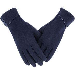 Tomily Womens Touch Screen Phone Fleece Windproof Gloves Winter Warm Wear