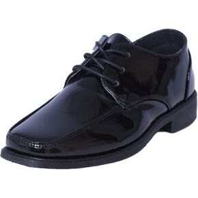 Josmo Boys Lace-Up Dress Shoes (Toddler, Little Kid, Big Kid), Size 2 Little Kid, Black Patent