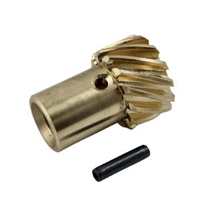 0.491 Inch Shaft Diameter Bronze Distributor Gear Replacement for Chevy SBC BBC 262-454 Engine 491" Shaft Small Big Block