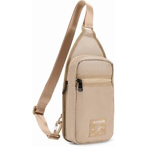 True Religion Crossbody Bags for Women & Men, Sling Bag for Men, Women Cross Body Bag, Sling Backpack Travel Bag Travel Purse