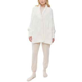 Barefoot Dreams Women's CozyChic Cable Weave Blanket Wrap