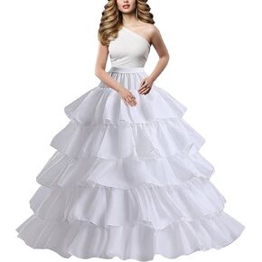 dgdgbaby Hoop Skirt Crinoline Underskirt Petticoat for Women Ball Gown Bridal Tulle Underskirt for Wedding Dress