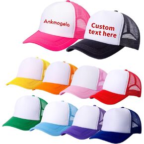 10 Pack of Blank Trucker Hat Men and Women Mesh Hat Hot Stamping DIY Graffiti Hat Baseball Cap