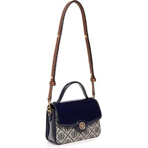 Tory Burch Women's T Monogram Spazzolato Top Handle Satchel
