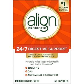 Align Probiotic, Probiotics for Women and Men, Daily Probiotic Supplement for Digestive Health*, #1 Recommended Probiotic by Doctors and Gastroenterologists‡, 56 Capsules