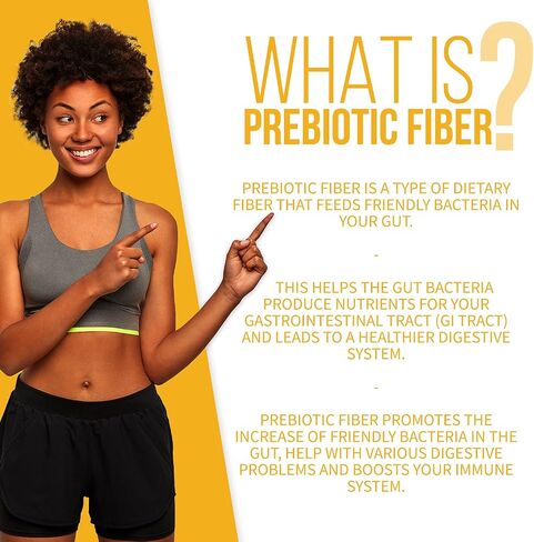 GOBIOTIX Fiber Supplement - Prebiotic Soluble Fiber Powder, Supports Gut Health and Digestive Regularity - Gummies Alternative - Gluten & Sugar Free, Keto, Vegan - 1 Scoop Daily, 35 Servings (1 Pack) in Saudi Arabia