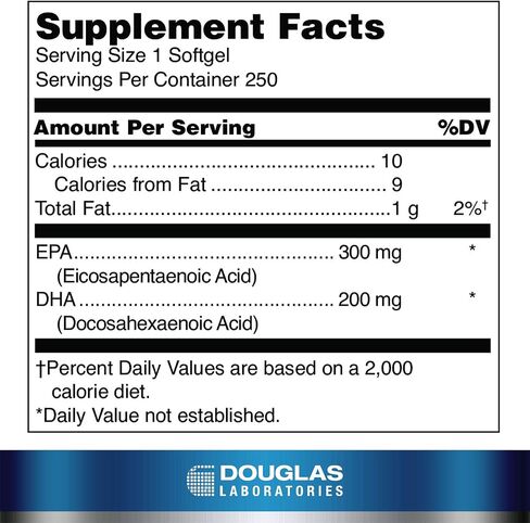 مختبرات دوغلاس Opti-EPA 500 | مغلف معويًا لدعم صحة الدماغ والعينين والحمل والقلب والأوعية الدموية | 60 كبسولة هلامية in Saudi Arabia