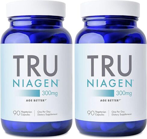 مكمل TRU NIAGEN الحاصل على براءة اختراع NAD+ لمكافحة الشيخوخة وتجديد الخلايا، 300 مجم Niagen، 30 وجبة | يدعم الطاقة الخلوية والدماغ والعضلات | نيكوتيناميد ريبوسيد (NR) تناول جرعة واحدة يوميًا | 1 زجاجة in Kuwait