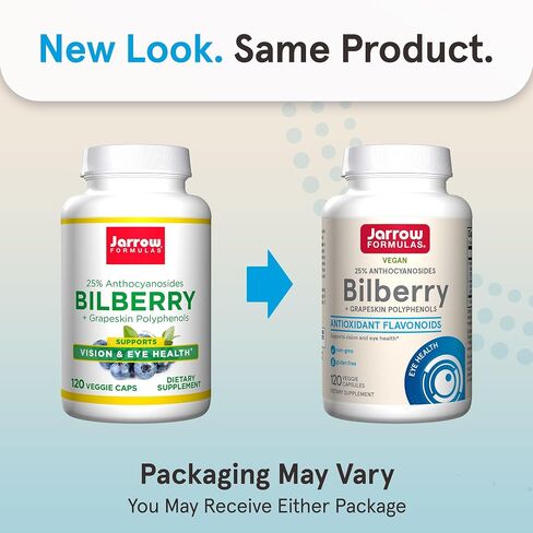 Jarrow Formulas® Bilberry + Grapeskin Polyphenols, Vision and Eye Health, 60 Veggie Capsules, Up to a 30 Day Supply in Saudi Arabia