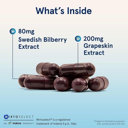 Jarrow Formulas® Bilberry + Grapeskin Polyphenols, Vision and Eye Health, 60 Veggie Capsules, Up to a 30 Day Supply in Saudi Arabia