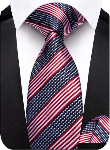 Barry.Wang Ties for Boys 47.2" Self-Necktie Kids and Pocket Square Set Teenager Uniform Graduation Performance Age 6-15 in Saudi Arabia