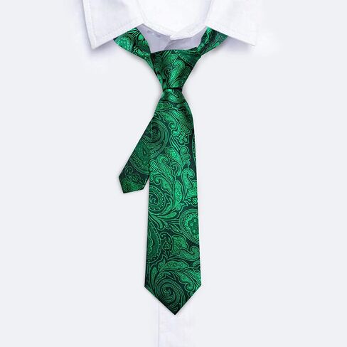 Barry.Wang Ties for Boys 47.2" Self-Necktie Kids and Pocket Square Set Teenager Uniform Graduation Performance Age 6-15 in Saudi Arabia