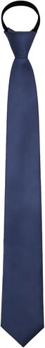 Ties for Boys Adjustable Boys Zipper Tie Pretied Kids School Ties Solid Color Necktie for Wedding Party Graduation in Kuwait