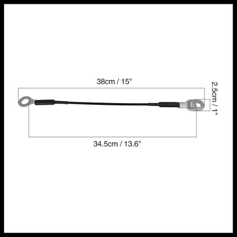 Truck Tailgate Lift Support Cables for Chevy for GMC 1500 2500 3500 88-00 2 Pcs Durable Material in Saudi Arabia