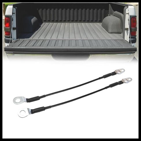 Pair Rear Tailgate Cables Lift Gate Support Straps Pickup for Chevy Silverado for GMC Sierra for Cadillac Escalade for Hummer H2 16637944 Durable Material in Saudi Arabia
