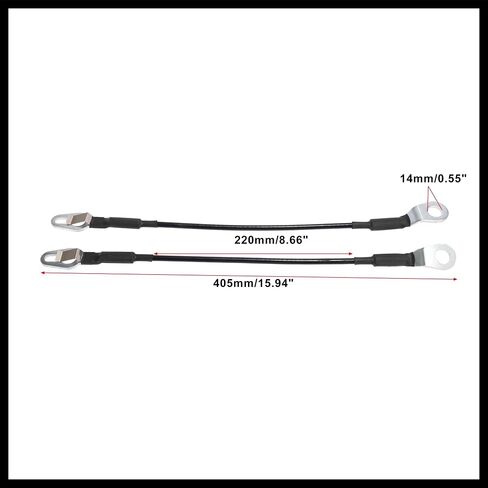 Pair Rear Tailgate Cables Lift Gate Support Straps Pickup for Chevy Silverado for GMC Sierra for Cadillac Escalade for Hummer H2 16637944 Durable Material in Saudi Arabia