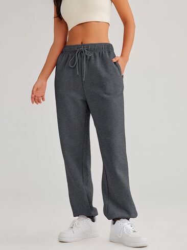 AUTOMET Women's Casual Baggy Fleece Sweatpants in Kuwait