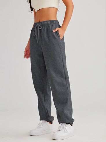 AUTOMET Women's Casual Baggy Fleece Sweatpants in Kuwait