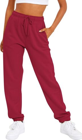 AUTOMET Women's Casual Baggy Fleece Sweatpants in Kuwait